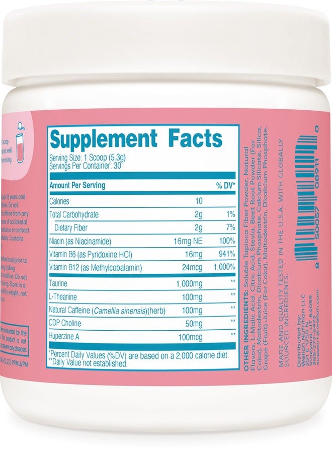 Wellah Perfect Pick-Me-Up (Black Cherry) 30 Servings - Energy Boost Drink Mix - Image 4